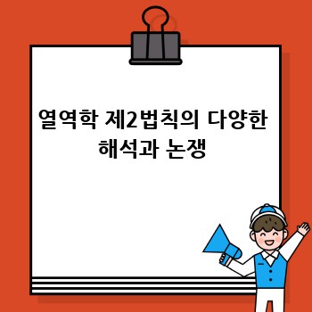 열역학 제2법칙의 다양한 해석과 논쟁