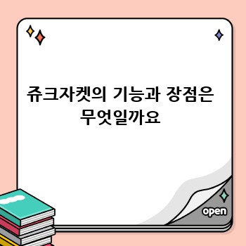 겨울철 잇템! 쥬크자켓 완벽 가이드