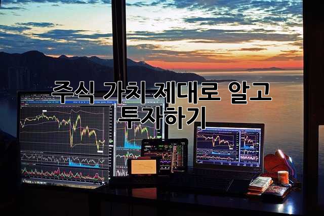 주식 가치 제대로 알고 투자하기