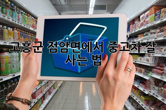 고흥군 점암면에서 중고차 잘 사는 법?