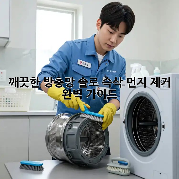 깨끗한 방충망, 솔로 슥삭! 먼지 제거 완벽 가이드