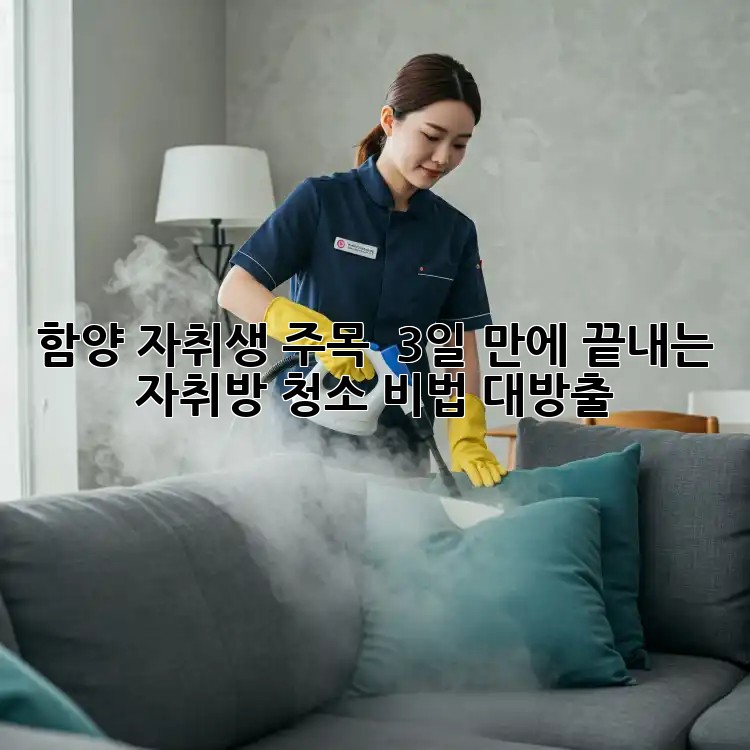 함양 자취생 주목! ✨ 3일 만에 끝내는 자취방 청소 비법 대방출! 🧹